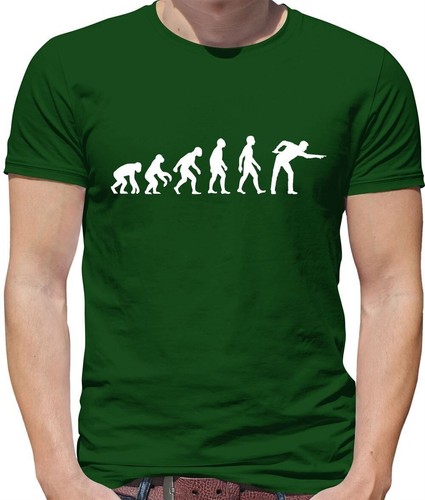 T-shirt Humoristique Evolution Of Snooker — Design Darwin/singe, Cadeau Drôle Pour Homme