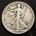 1918-S Walking Liberty Half Dollar in VF Condition, Nice Early Date B12