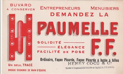 E32 Antique Blotter - PAUMELLE F.F. Facon Picarde solidity elegance ease of installation