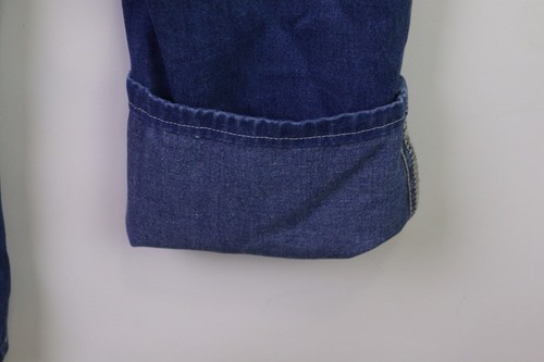 VERSACE JEANS COUTURE VJC Medusa WMN Blue Denim Straight Trousers Size 28/42 - Picture 17 of 20