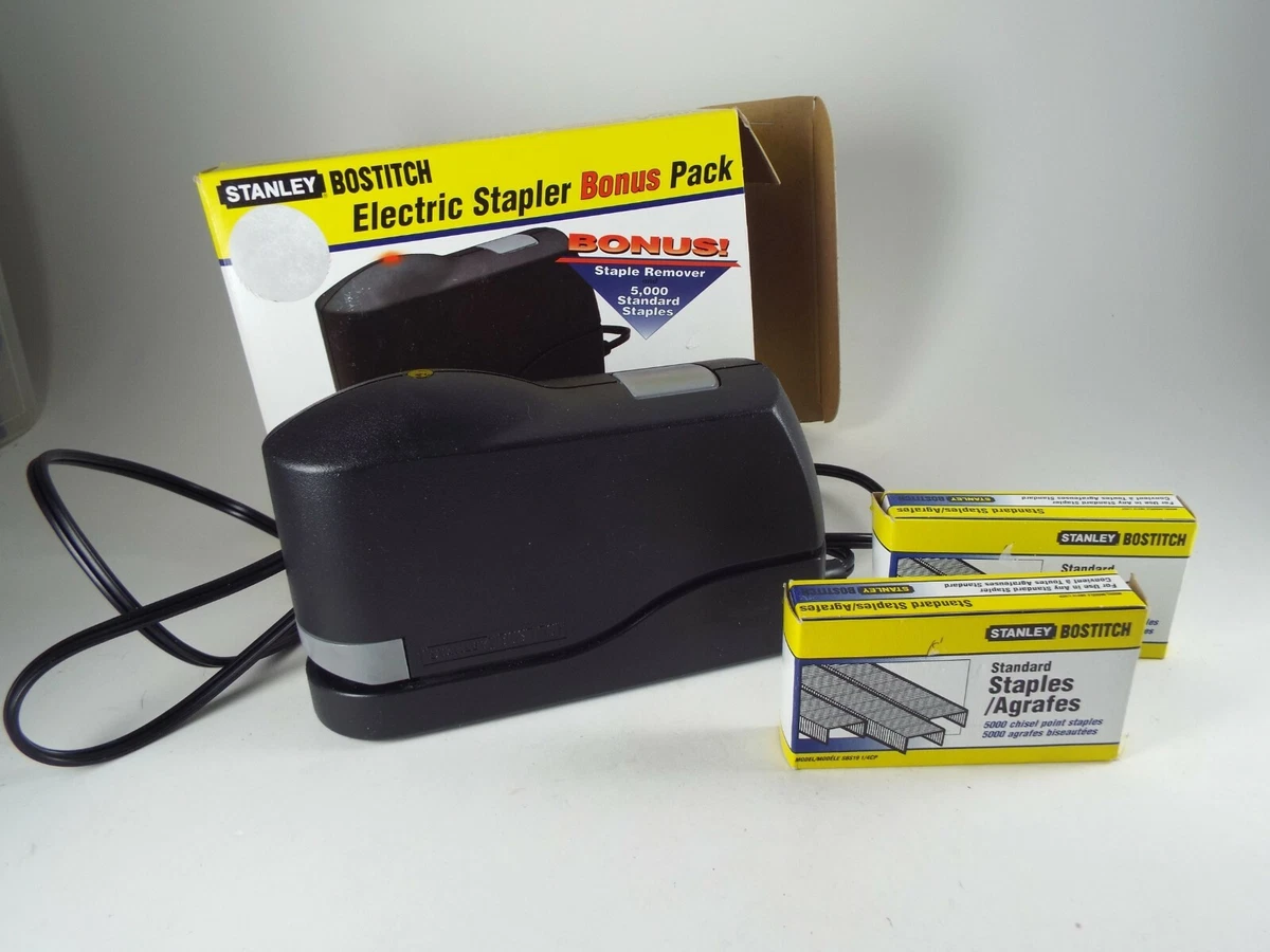 Stanley Electric Desk Stapler 02638 With Extra Staples Staple