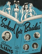 School for Brides Souvenir Program Roscoe Karns Ann Turner Warren Ashe