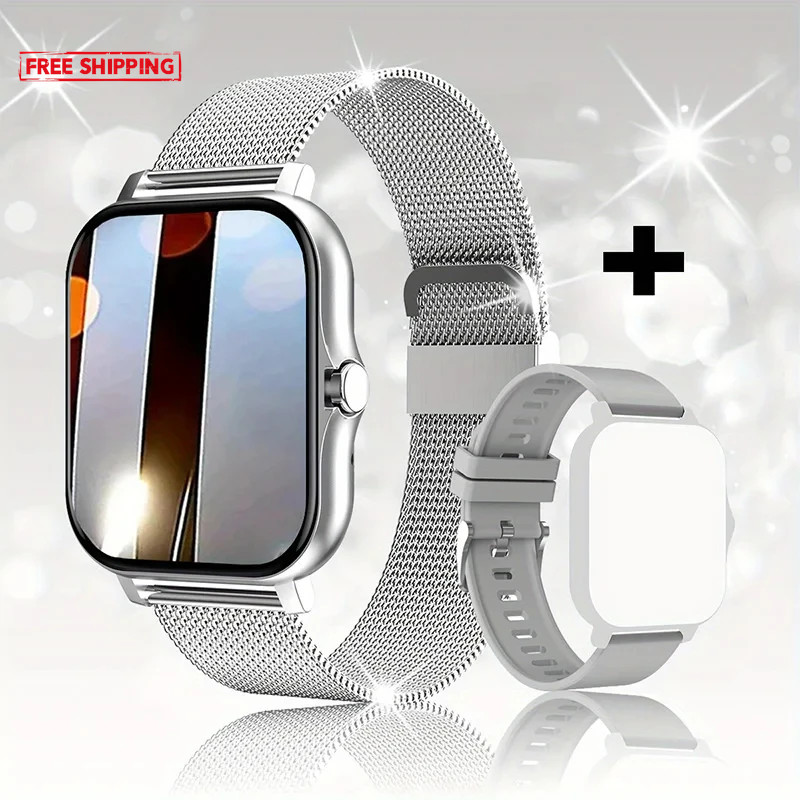 Smart Watch for Men Women Gift Full Touch Screen Sport Fitness Watches BT Call D