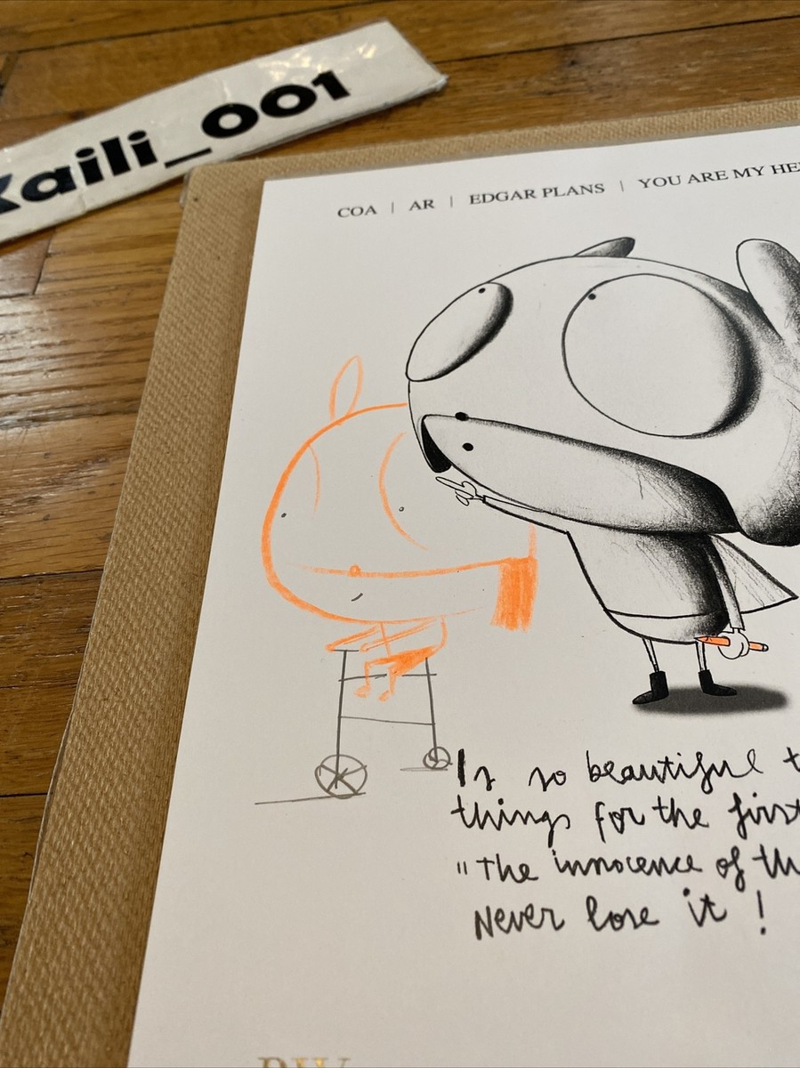 Edgar Plans “You Are My Hero!” Signed Original Drawing Edition of