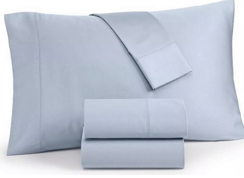 Hotel Collection 500 Thread Count Micro Cotton Blue Split King Sheet Set | eBay