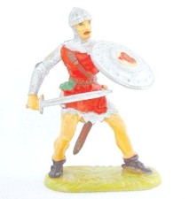 Elastolin Hausser 1:25 PRINCE VALIANT KNIGHT Medieval Historic 7cm Figure Mnt 70