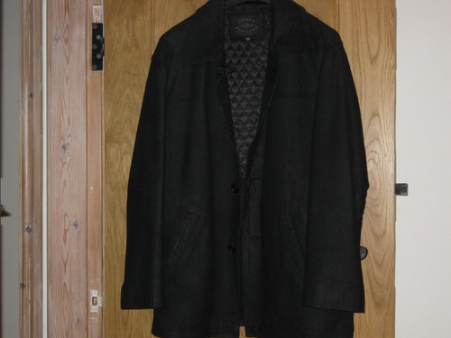Mens Leather/suede Jacket by Jones Division - Stylish/Warm - Quilted lining
