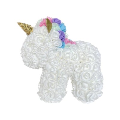 MINI UNICORN FOAM ROSE BEAR 25CM