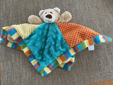 HTF ANIMAL ADVENTURES BEAR LOVEY COLORFUL SECURITY BLANKET LOVEY GUC