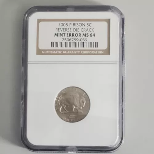 2005-P 5c "BISON SPEARED" Nickel NGC MS64