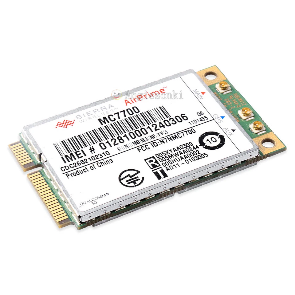 Unlocked Sierra AirPrime MC7700 100Mbps HSPA+ 4G LTE 700MHz WWAN module Card+GPS - Image 4 of 4
