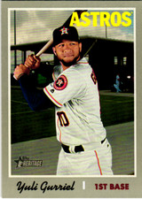 2019 Topps Heritage #382 Yuli Gurriel Houston Astros Baseball Card