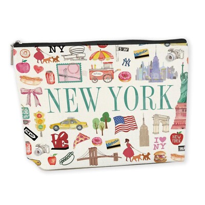 New York Souvenirs and Gifts Souvenirs from USA Makeup Bag Cosmetic Bag for W...