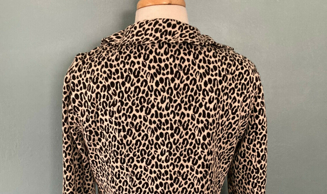 Fenn Wright Manson leopard print ruffled collar b… - image 5