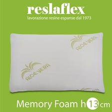 CUSCINO MEMORY FOAM SFODERABILE ALOE VERA ALTO 13 CM