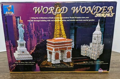 World Wonders Brick Brain Great Pyramid of Giza-Sphinx-Abu Simbel Model Building