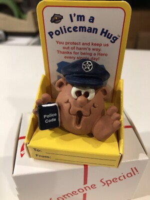 ''I'm a Policeman Hug'' - The Hug Factory Collectible Figure NIP SPECIAL PRICE