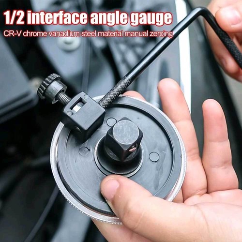 360 Degree 1/2" Drive Torque Angle Gauge Meter Rotation Measure Tool Wrench Set