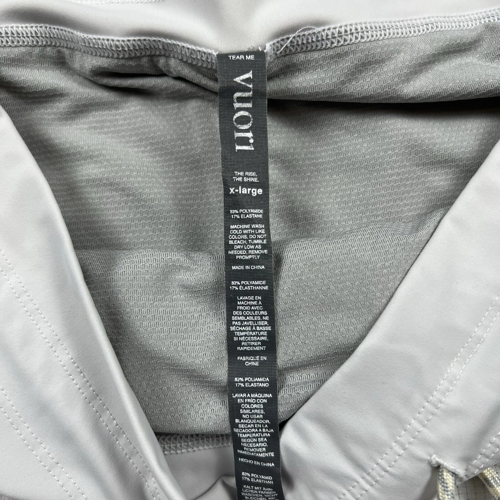vuori seabreeze running performance square pattern shorts