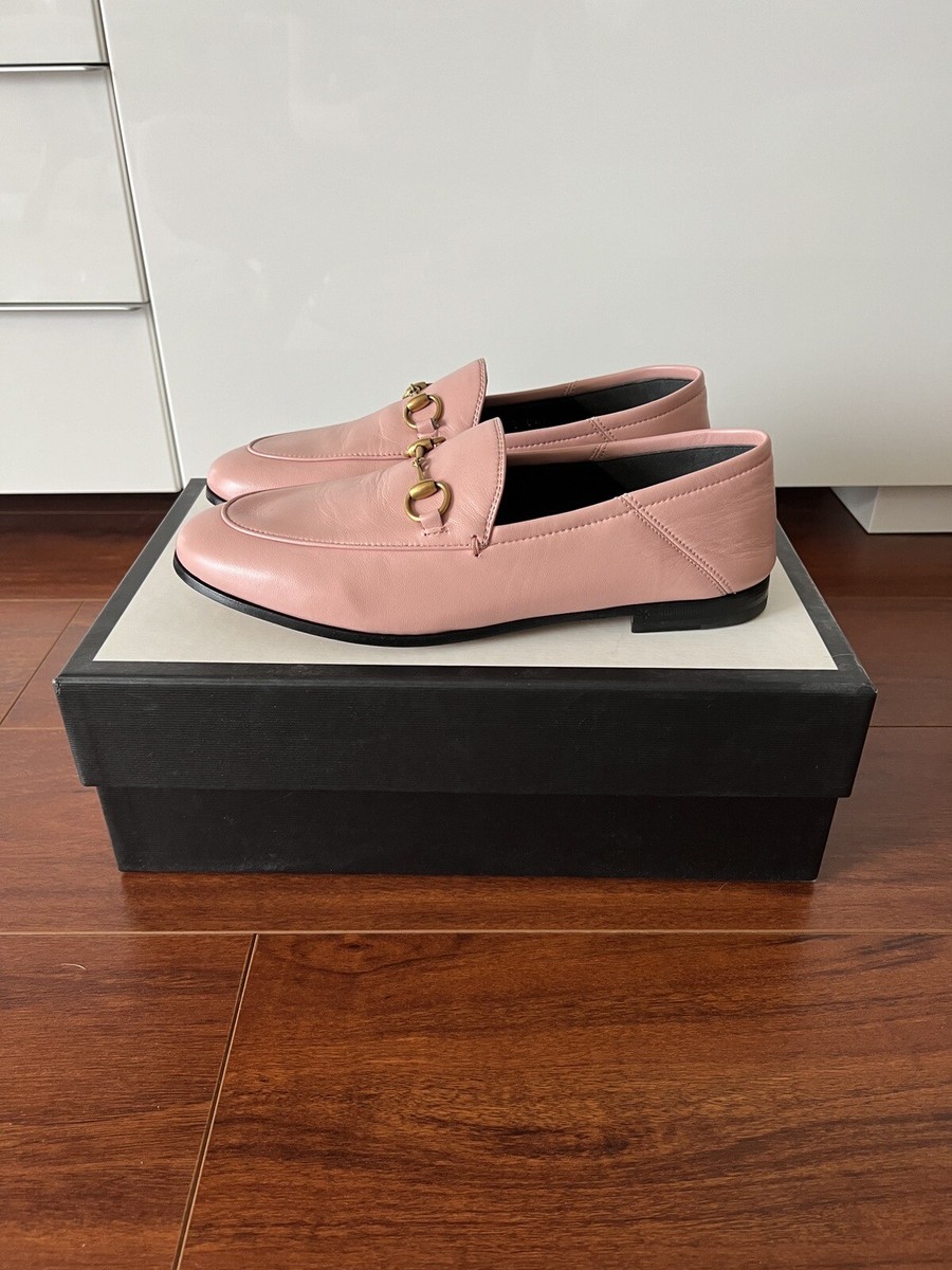 Gucci Brixton Horsebit Leather Loafer Women's Pink 37.5 | eBay