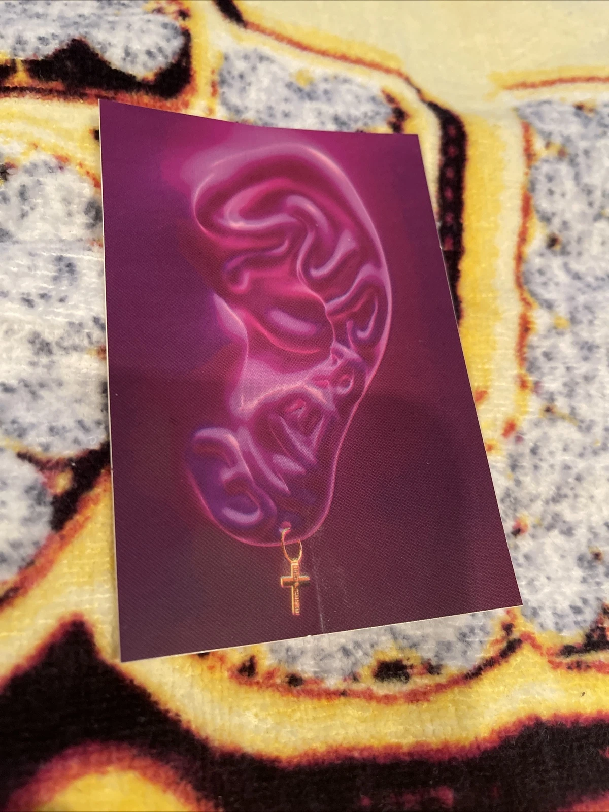 Autocollant oreille Supreme SS21   Violet