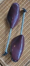 VINTAGE Pair PLASTICOL Brown MENS SHOE TREES Savers MILAN ITALY SIZE 41-42