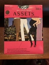 Assets by Spanx Marvelous Mama Maternity Tights Matt Opaque Stripe Black Size 3