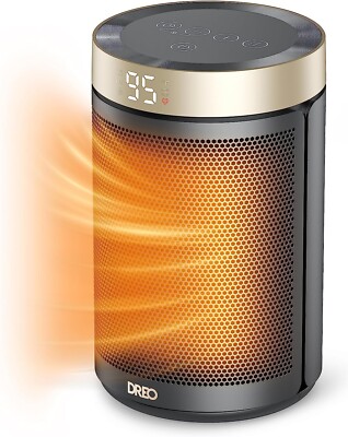 Dreo Space Heaters for Indoor Use, Portable Heater with Thermostat, 1-12H Timer,