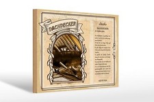 Holzschild Berufe 30x20 cm Dachdecker trittfeste Athlet Deko Schild wooden sign