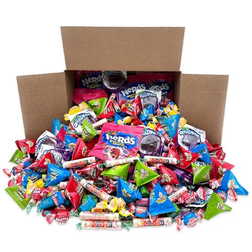 Party Candy Assortment - Smarties, Kool-Aid, Bubble Gum, Lollipops - 5 Pound Box - Picture 1 of 6