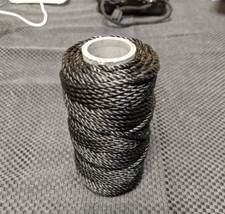 Tarred Bank Line Twine 36 Black Nylon String Fishing Camping Outdoor Twisted