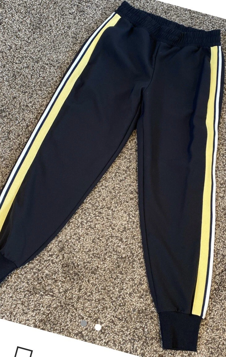 Black And White With Yellow Stripe Zara Tracksuit Size Xs Rrp 60