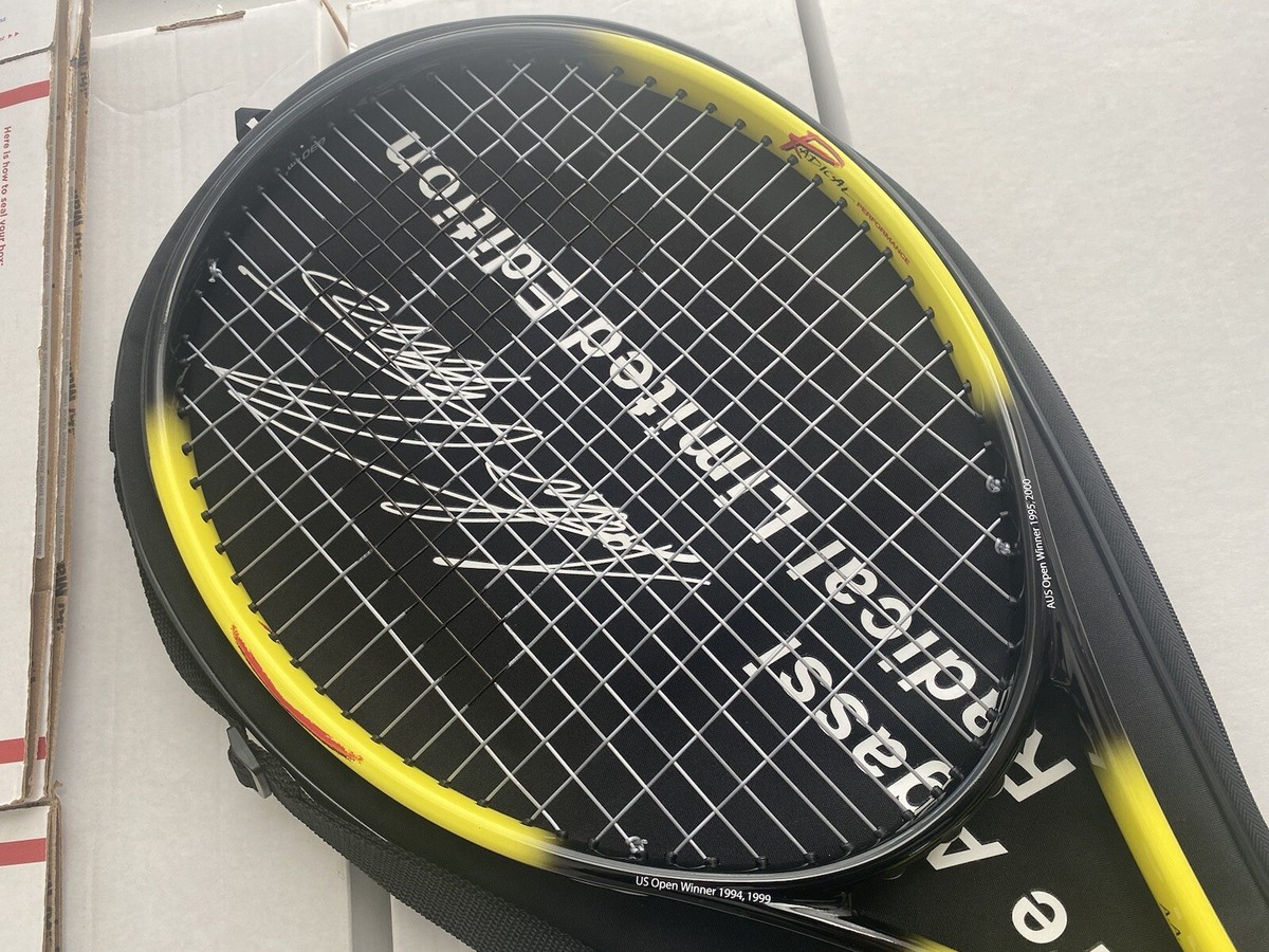 RICARDO α World Champion Limited ANDRE AGASSI Head Radical Limited Edition Tennis Racket OS 4