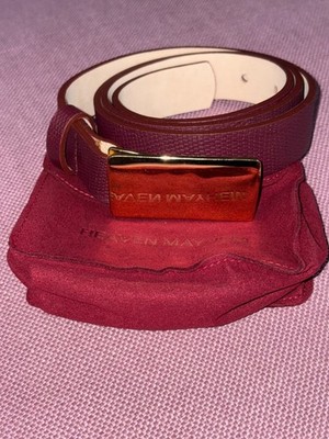 Heaven Mayhem Plate Belt in Gold & Burgundy Small Womens  display picture 2