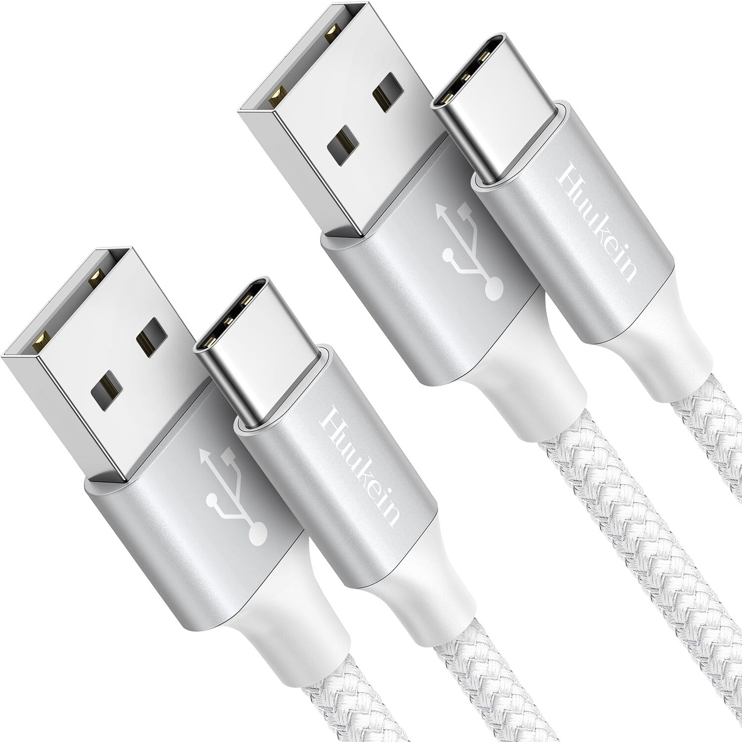White USB C Cable 10Ft, 2 Pack Long USB a to USB C Cable Fast Charging, USBC Cha-image
