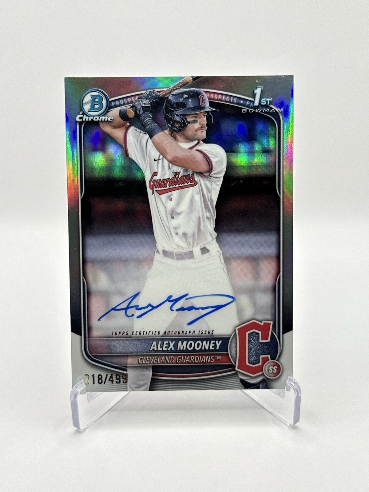 ALEX MOONEY 2025 BOWMAN CHROME 1ST AUTOGRAPH REFRACTOR AUTO /499 Q1739