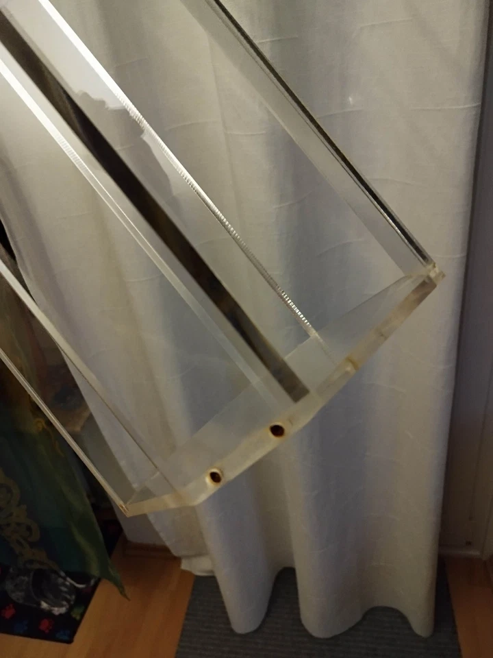 Blumenständer Acryl Plexiglas 8-eckig Säule 58 cm hoch gebraucht Kunststoff - Bild 4 von 4