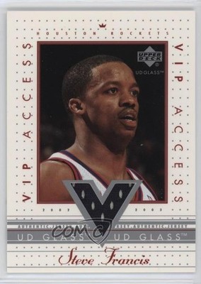 2002-03 UD Glass VIP Access Steve Francis #SF-VIP d4v