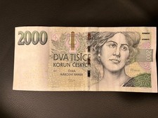 Tschechien 2000 Krone 2007 Banknote Geldschein