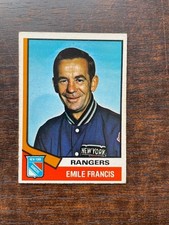 1974-75 O-Pee-Chee set break OPC #9 Emile Francis Coach - New York Rangers EX-MT