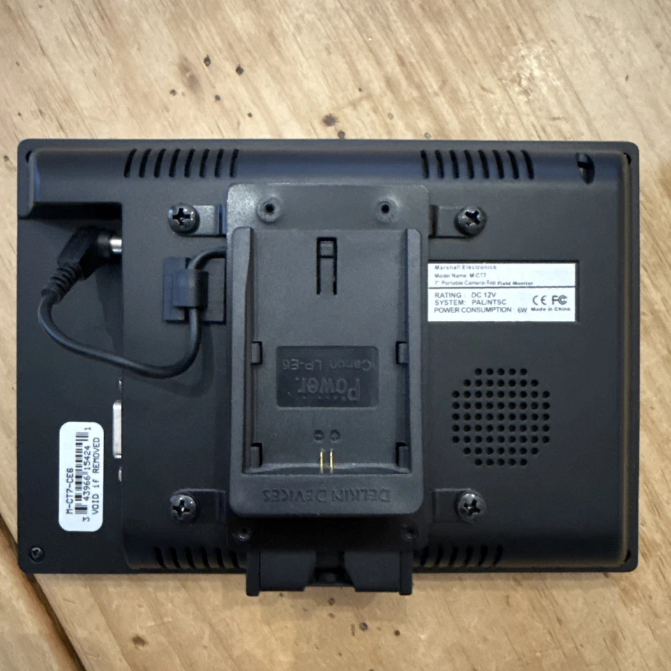 Marshall M-CT7 7" Portable Camera-Top LCD Field Monitor - SKU#1697422 - Image 2 of 4