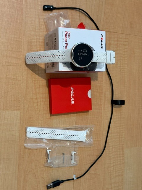 Polar Pacer Pro GPS Watch - White Mint Condition w/box