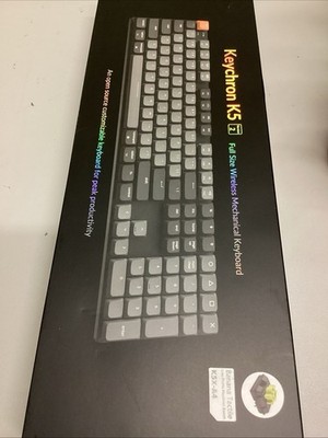Keychron K5 Full Size Wireless Mechanical Keyboard, Low Profile Banana Tactile