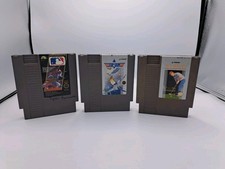 Nintendo NES Retro Game Lot 3 Sports Golf Baseball Too Gun Plane Rare TESTED