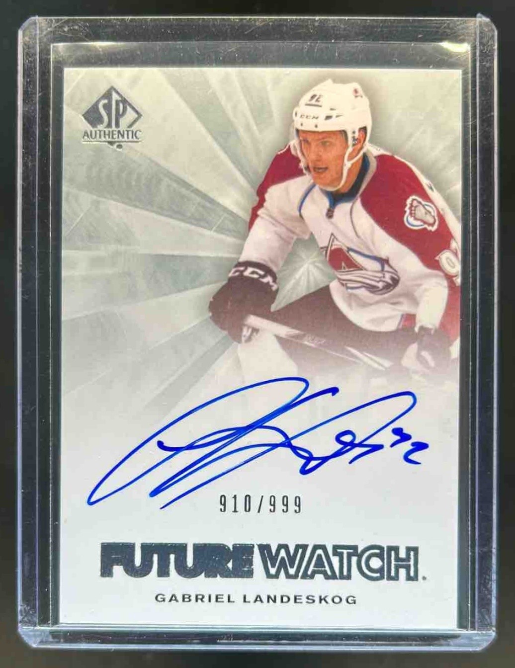 2011-12 SP Authentic Gabriel Landeskog Auto RC Future Watch #/999 Avalanche