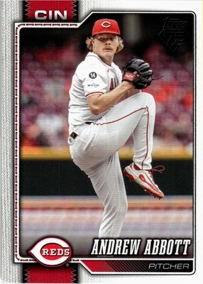 Andrew Abbott 2026 Topps Baseball - #218 - Cincinnati Reds