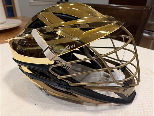 BARELY USED Original Cascade XRS Gold Lacrosse Helmet VERY CLEAN