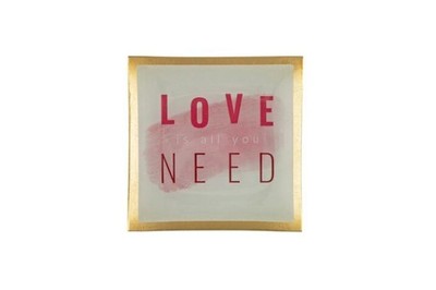 Gift Company Love plates, Glasteller S, Love is all you need, 1062103001