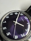 Timex Vintage 1974 Royal Purple Mercury 33MM Wind Up Watch Runs Good