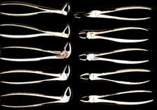 Dental Pliers Orthodontics Dental Forceps Tooth Extraction Forceps 10pcs